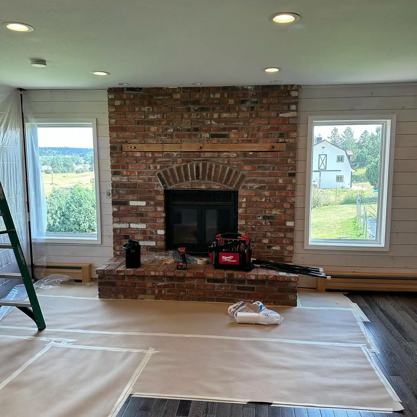 Fireplace installation in Lakewood