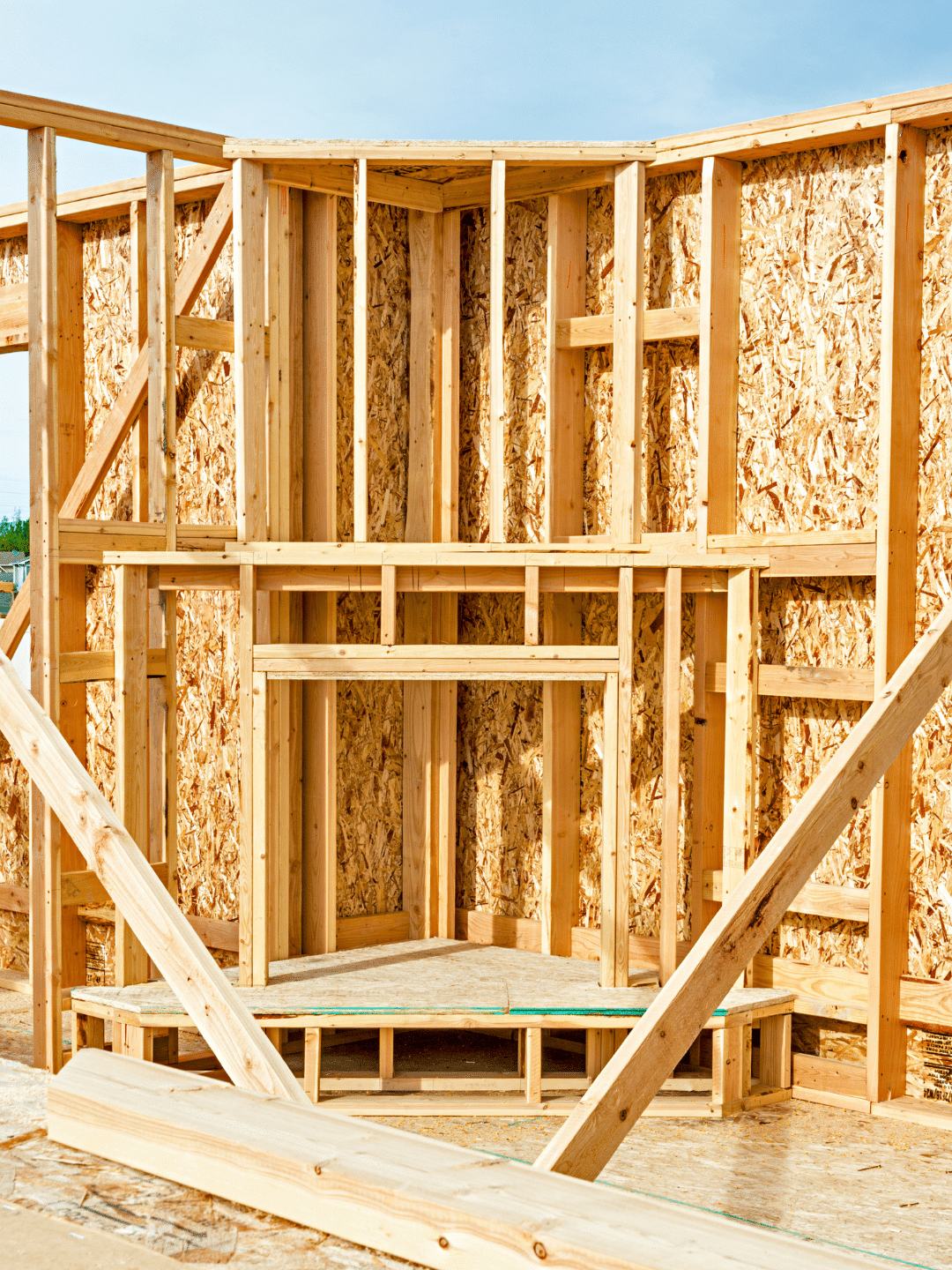 New construction fireplace installation