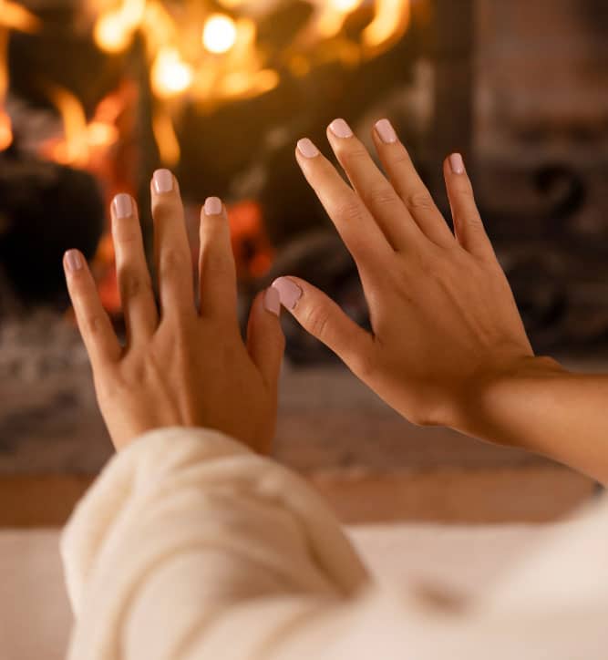 Commercial fireplace